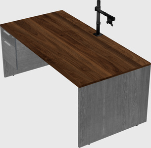 Rectangular desk