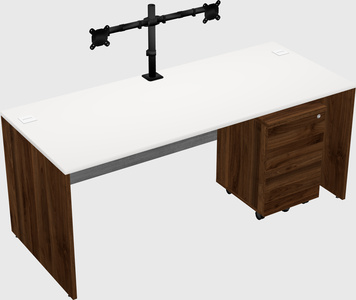 Rectangular desk