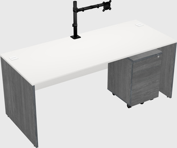 Rectangular desk