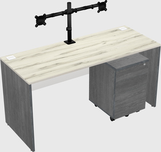 Rectangular desk