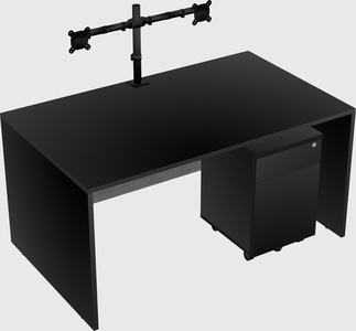 Rectangular desk