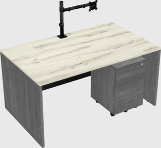 Rectangular desk