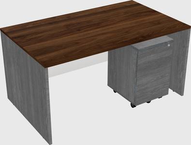 Rectangular desk