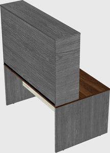 Rectangular desk