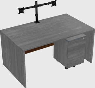 Rectangular desk