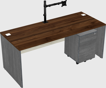 Rectangular desk
