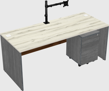 Rectangular desk
