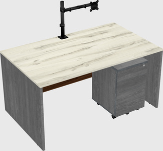Rectangular desk