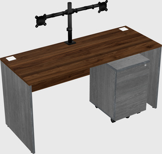 Rectangular desk