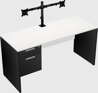 Rectangular desk