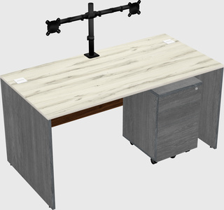 Rectangular desk