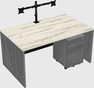 Rectangular desk
