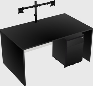 Rectangular desk