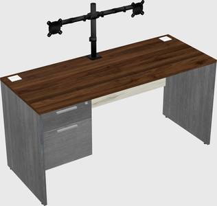 Rectangular desk
