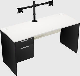 Rectangular desk