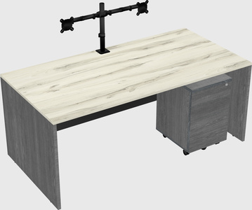 Rectangular desk