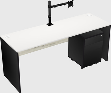 Rectangular desk
