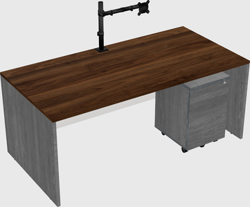 Rectangular desk