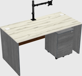 Rectangular desk