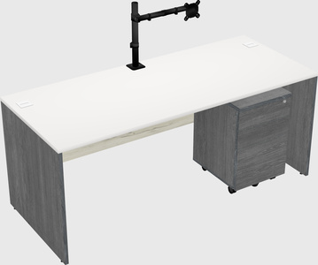 Rectangular desk