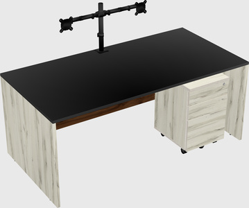 Rectangular desk