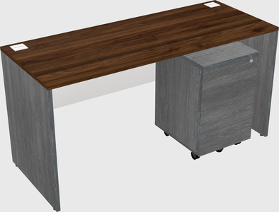 Rectangular desk