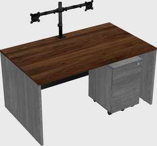 Rectangular desk