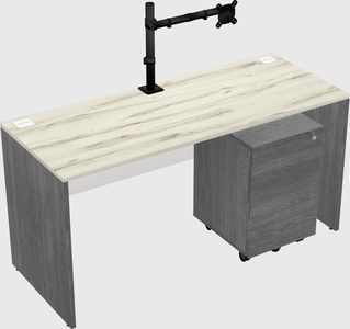 Rectangular desk