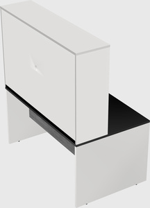 Rectangular desk