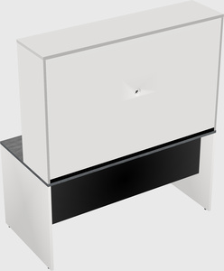 Rectangular desk