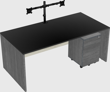 Rectangular desk