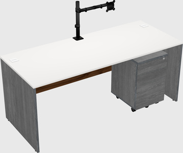 Rectangular desk