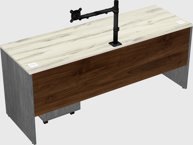 Rectangular desk