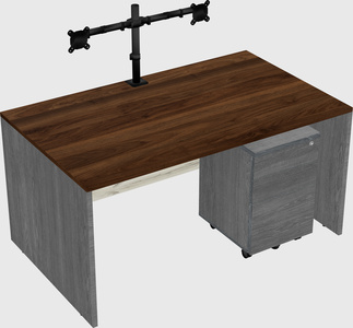Rectangular desk