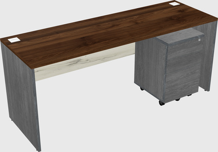 Rectangular desk