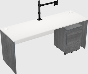 Rectangular desk