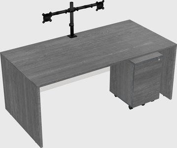 Rectangular desk