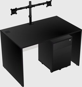 Rectangular desk