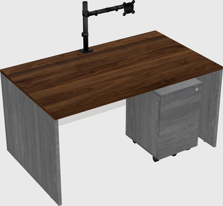 Rectangular desk