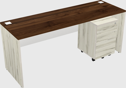 Rectangular desk