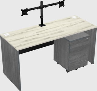 Rectangular desk