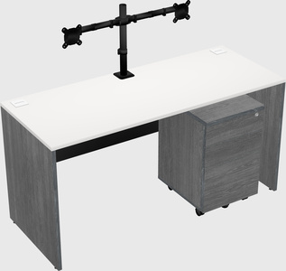 Rectangular desk