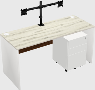 Rectangular desk