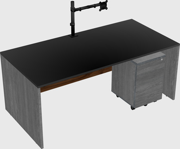 Rectangular desk