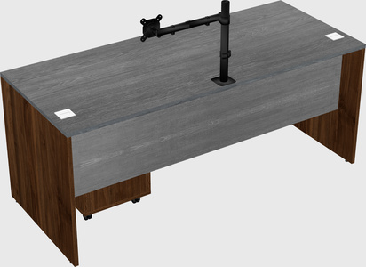 Rectangular desk