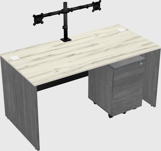 Rectangular desk