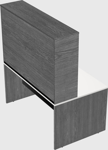 Rectangular desk