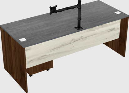 Rectangular desk