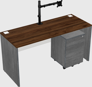 Rectangular desk