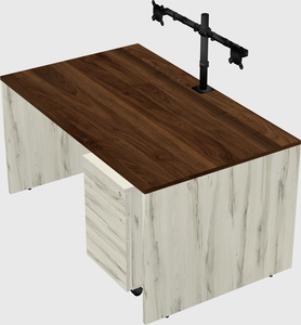 Rectangular desk